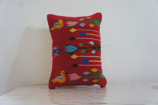 Jardín de la Vida – Handwoven Oaxacan Pillow Cover