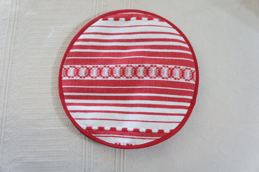 Rojo Tradicional – Handwoven Cotton Tortilla Warmer