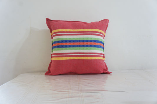 Sol y Cinta (Set of 2) – Cotton Oaxacan Handwoven Pillows