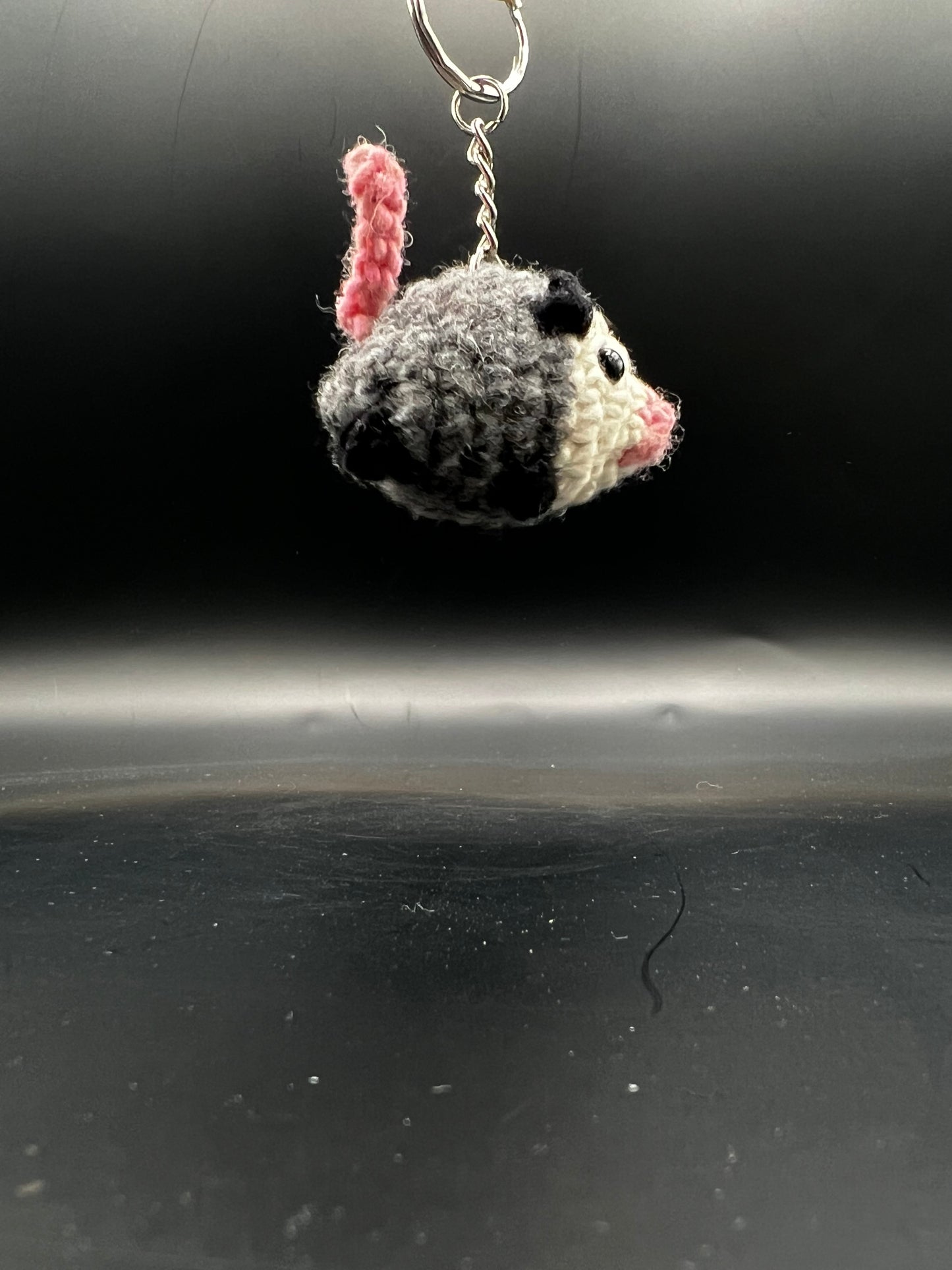 Crochet Opossum Keychain – Huaje Art Mini Treasure