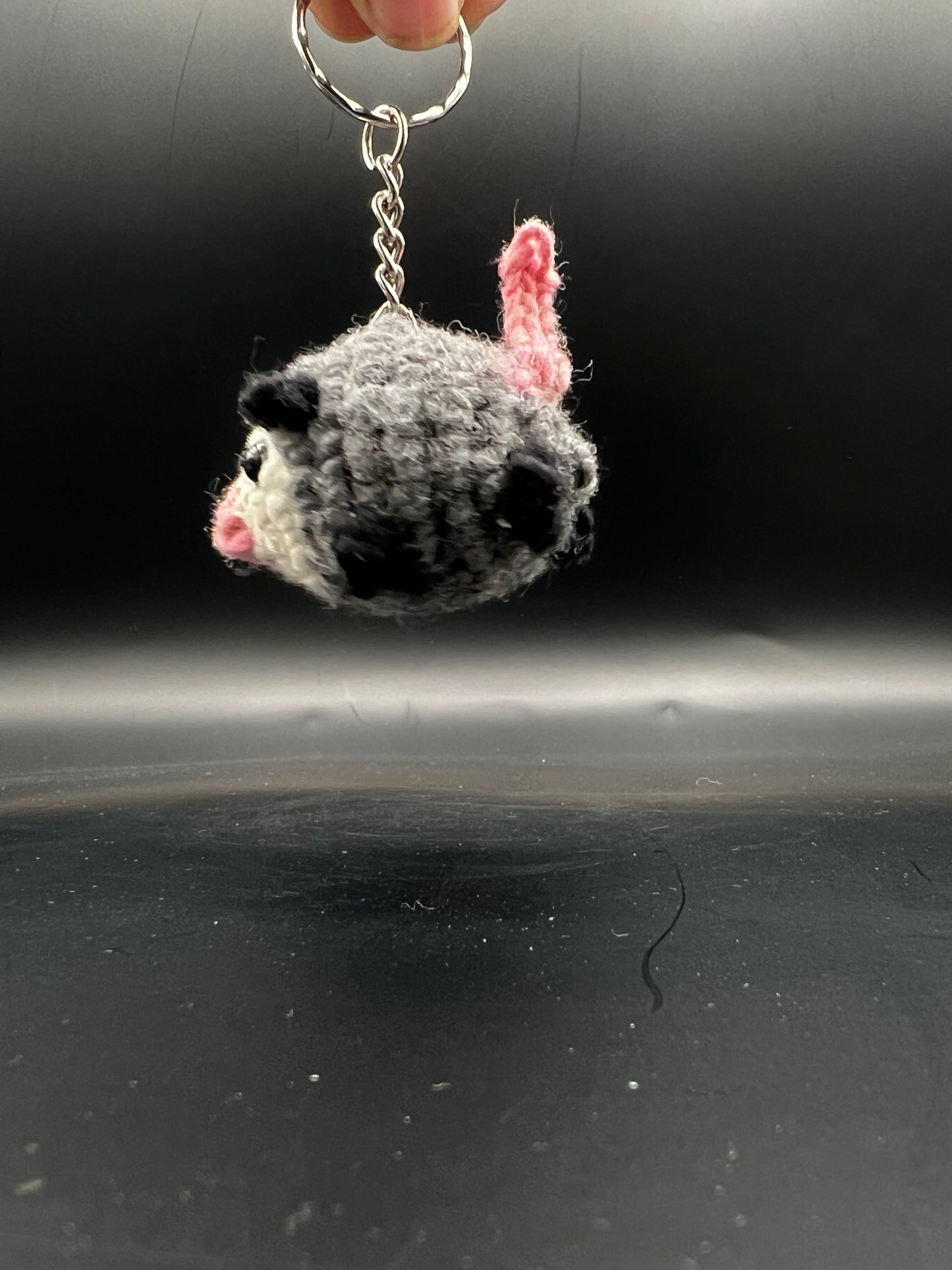Crochet Opossum Keychain – Huaje Art Mini Treasure