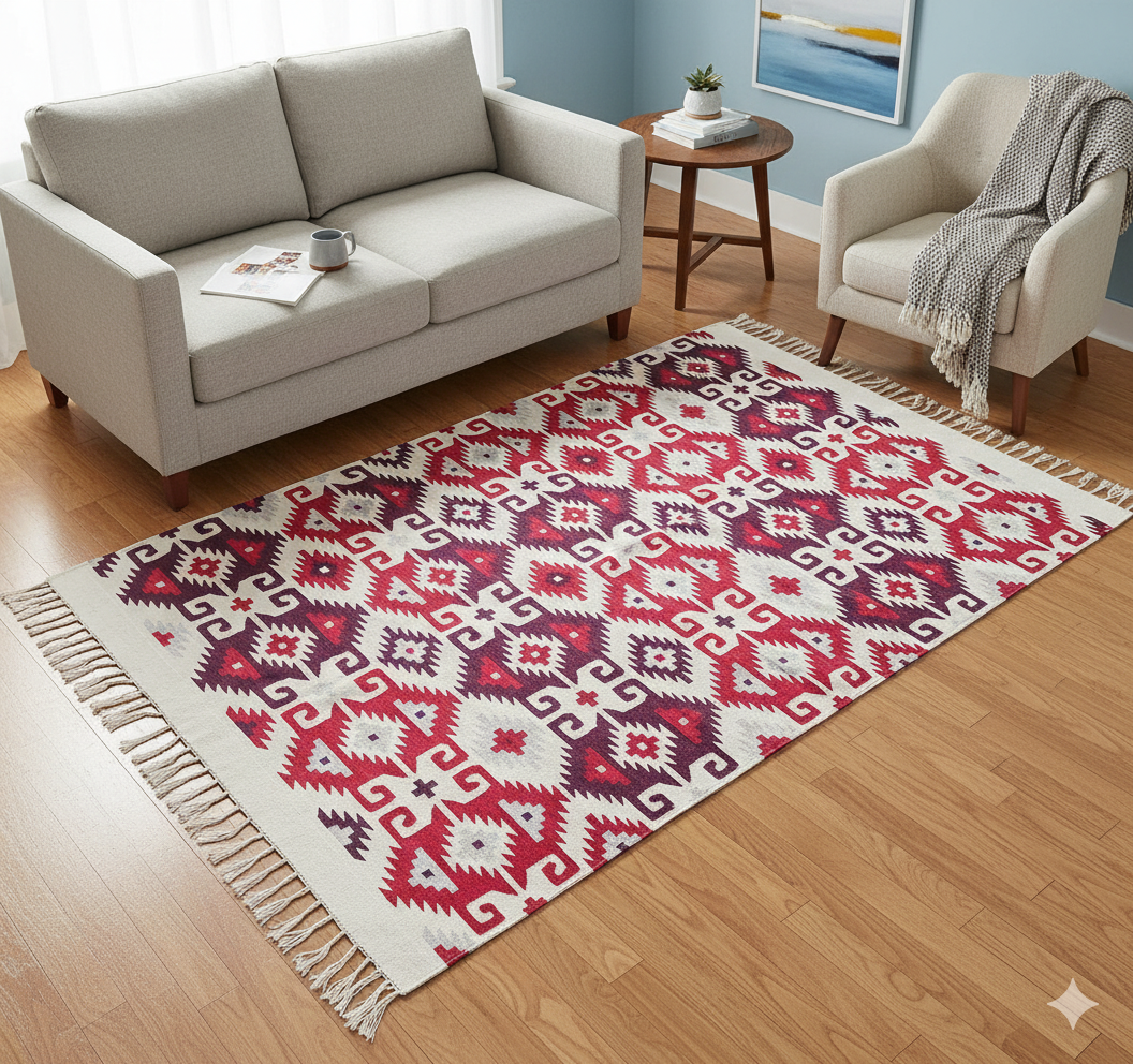 Gancho Zapoteco – Handwoven Wool Area Rug (1.3 m × 2 m)