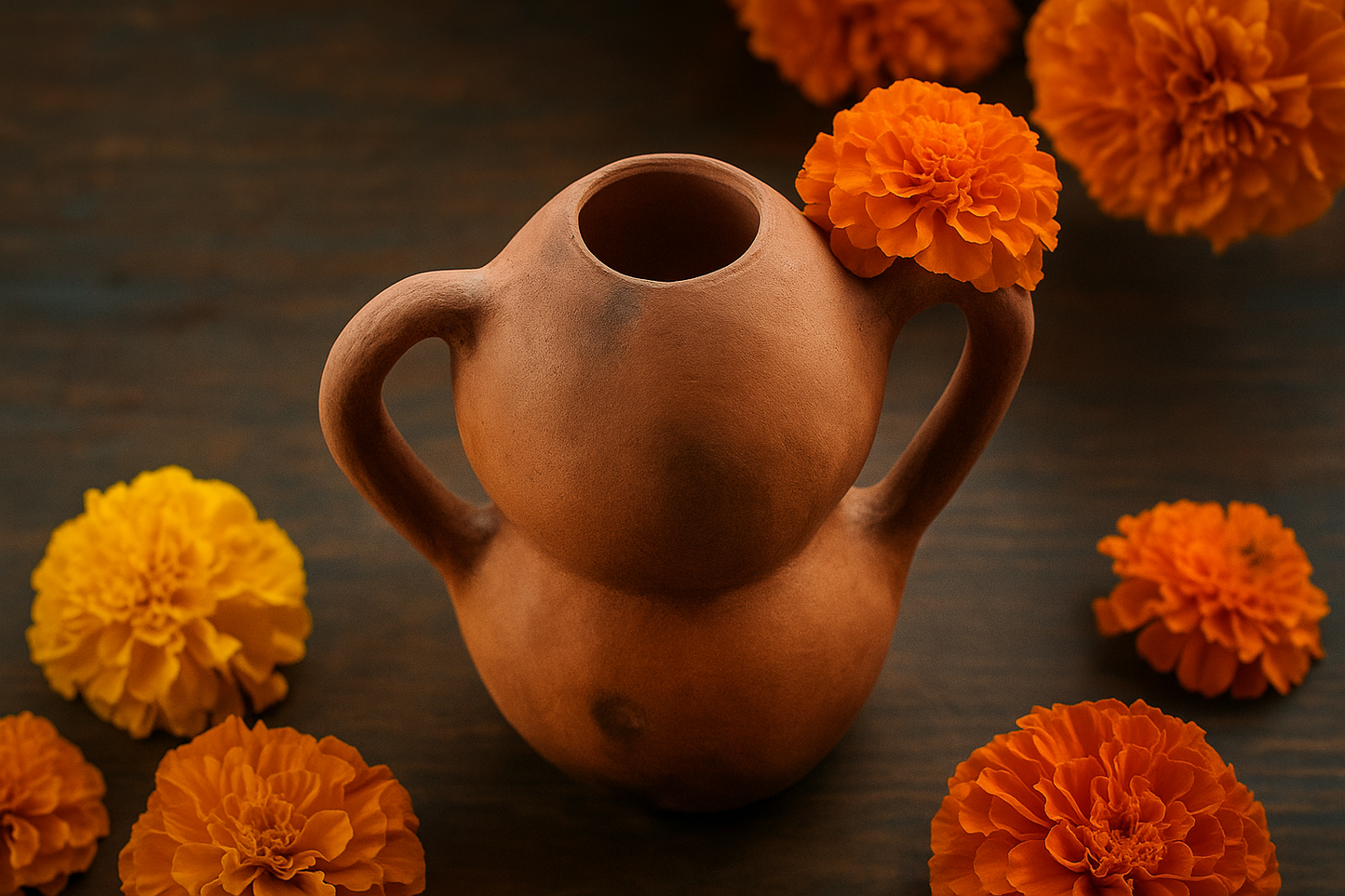 Abrazo de Barro – Handmade Oaxacan Clay Vase