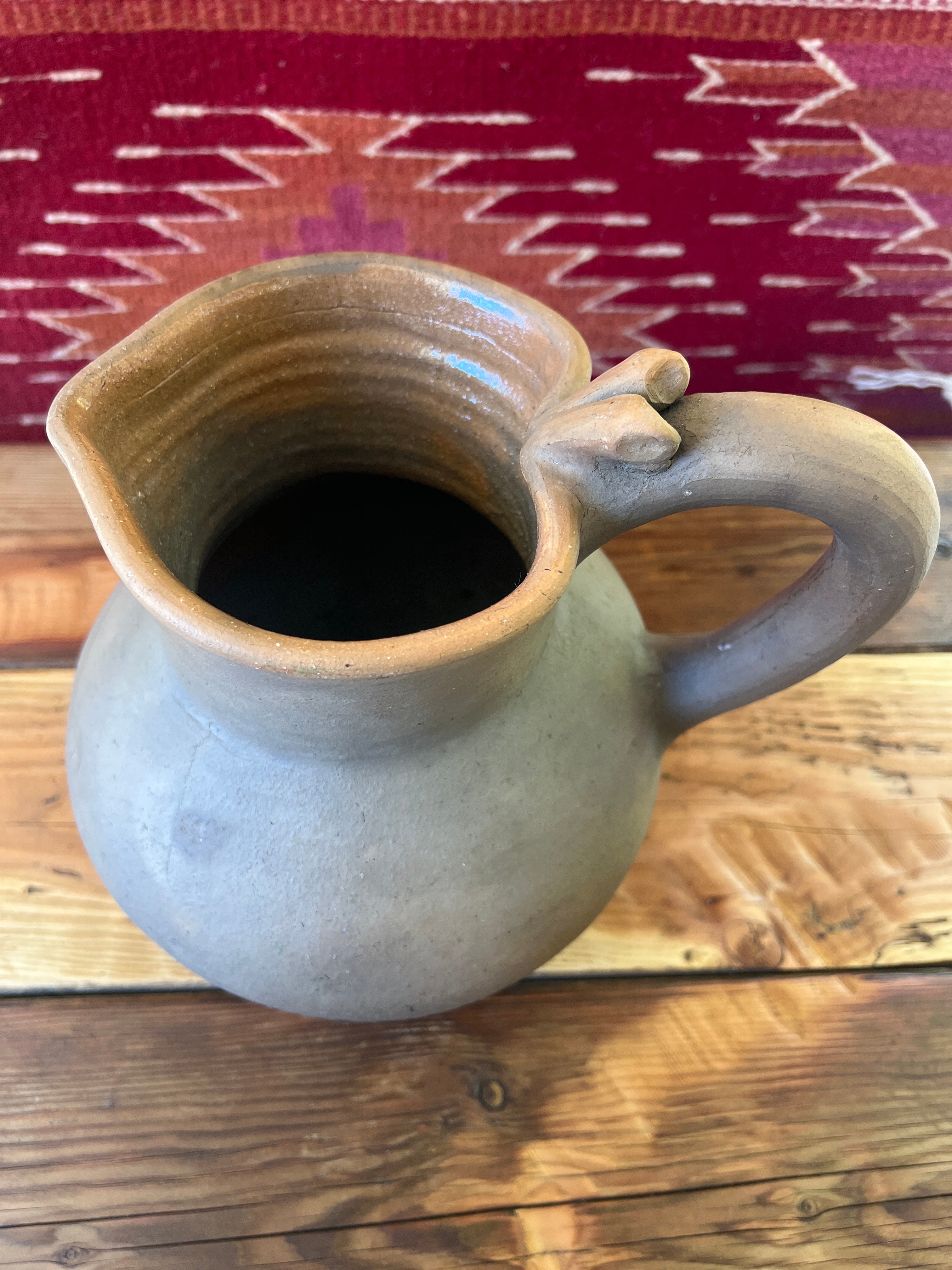 Barro Quemado Pitcher – Handmade Burnt Clay from Atzompa
