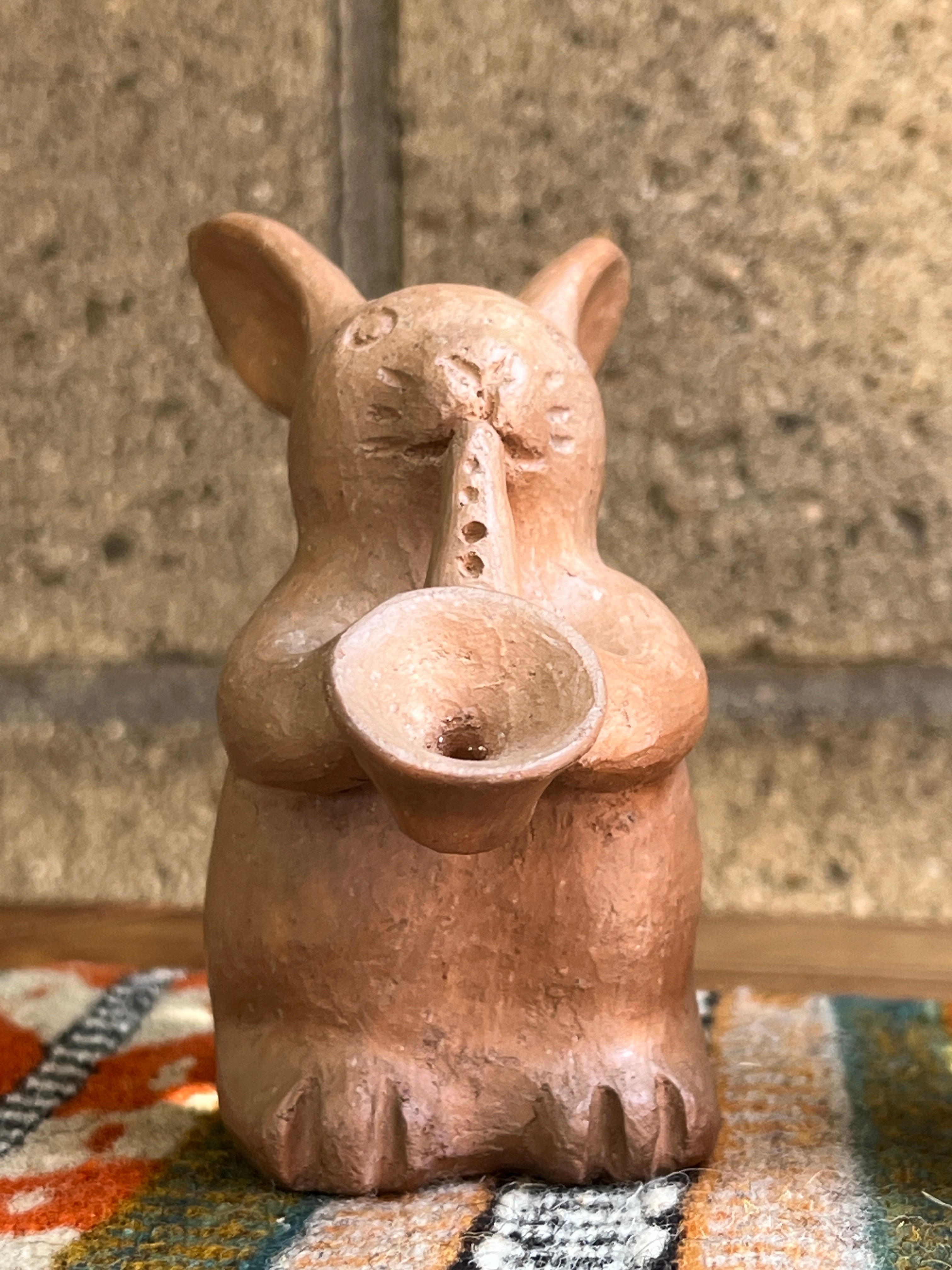El Quinteto Mixe | Handcrafted Clay Rabbit Musicians Set