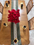 Jalieza Verde Table Runner – Handwoven Cotton from Oaxaca