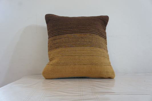Ombré Óxido – Naturally Dyed Handwoven Pillow
