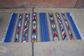 Diamantes Azules Accent Rug  | Organic Natural Dyes | Zapotec rug