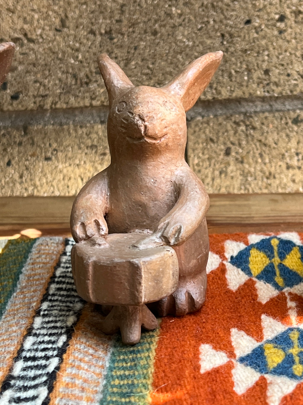 El Quinteto Mixe | Handcrafted Clay Rabbit Musicians Set