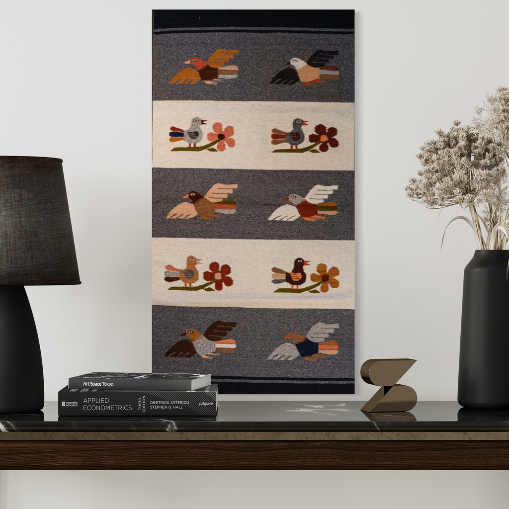 Paisaje Interior – Handwoven Wool Textile Wall Hanging from Oaxaca | Huaje Art