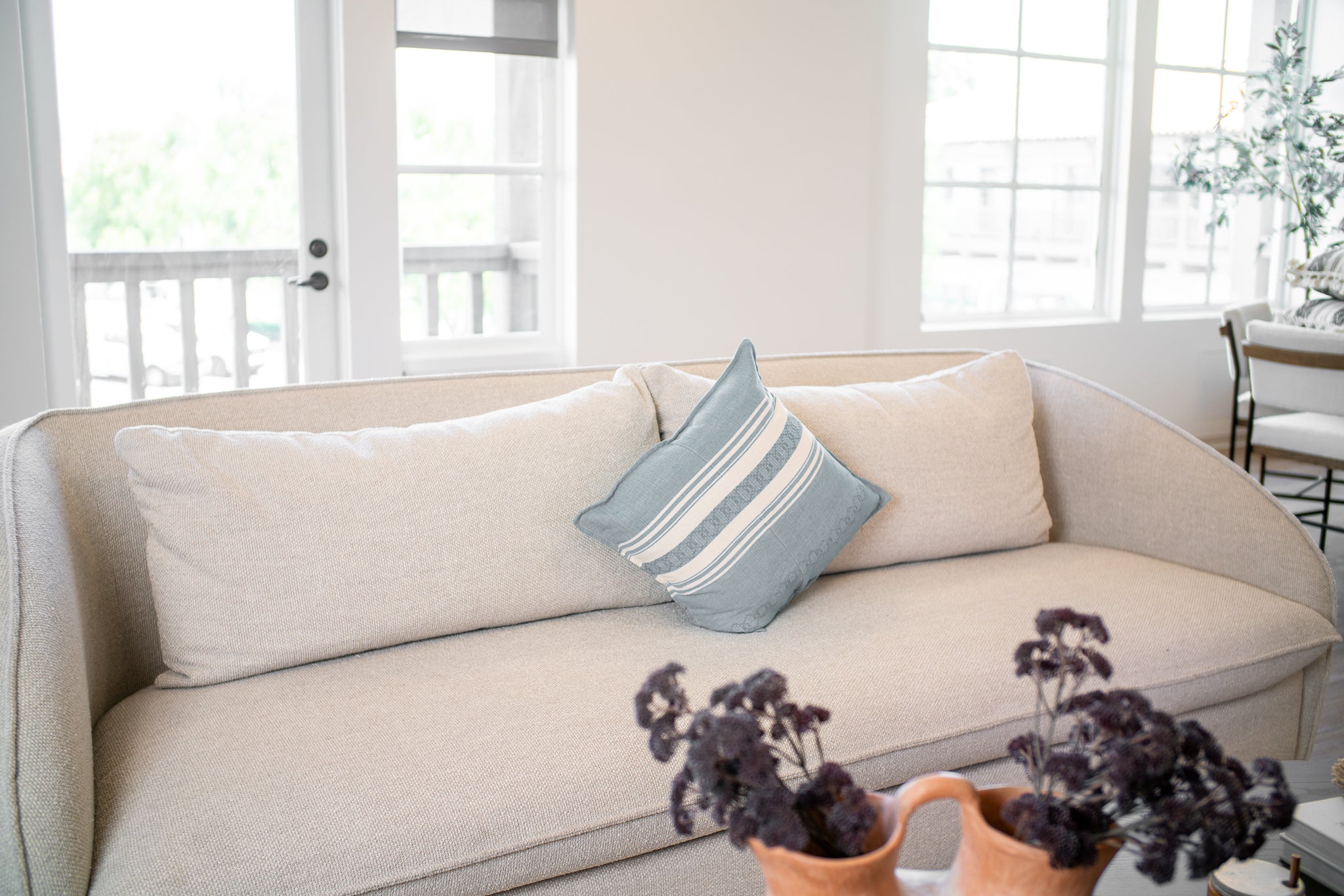 Nube Pillow Cover on sofa
