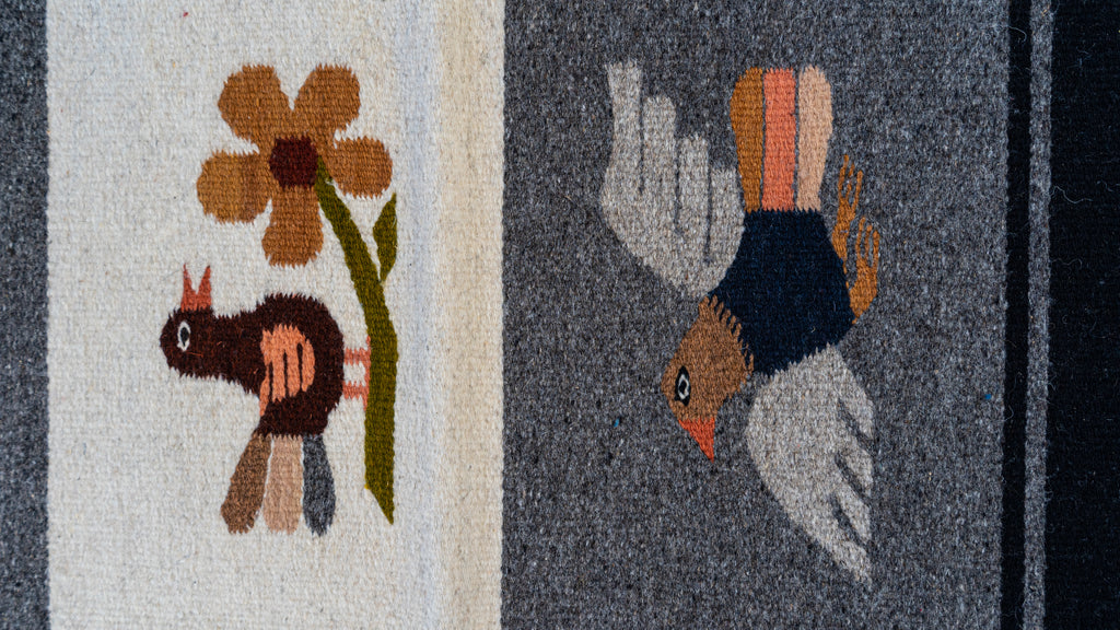 Paisaje Interior – Handwoven Wool Textile Wall Hanging from Oaxaca | Huaje Art